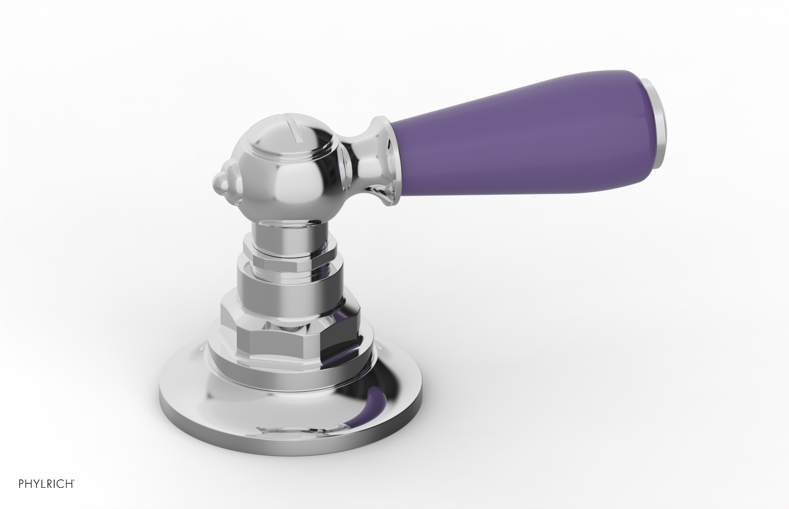 JAMESTOWN - Volume Control/Diverter Trim - Lever Handle with "Purple" Accents 165-36