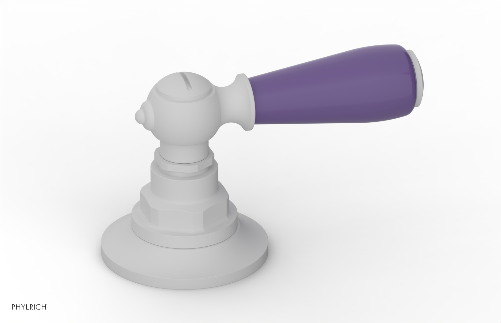 JAMESTOWN - Volume Control/Diverter Trim - Lever Handle with "Purple" Accents 165-36