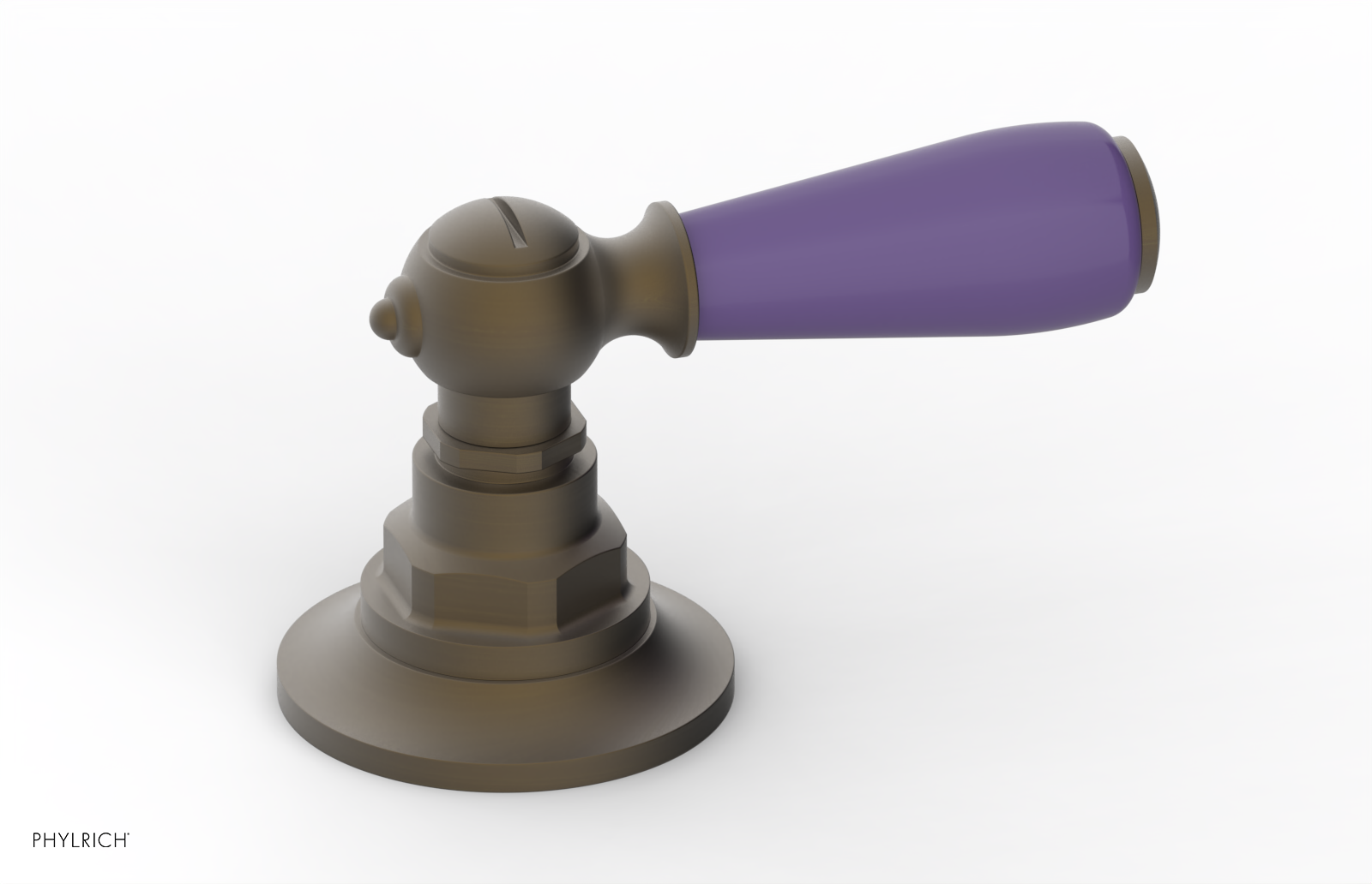 JAMESTOWN - Volume Control/Diverter Trim - Lever Handle with "Purple" Accents 165-36