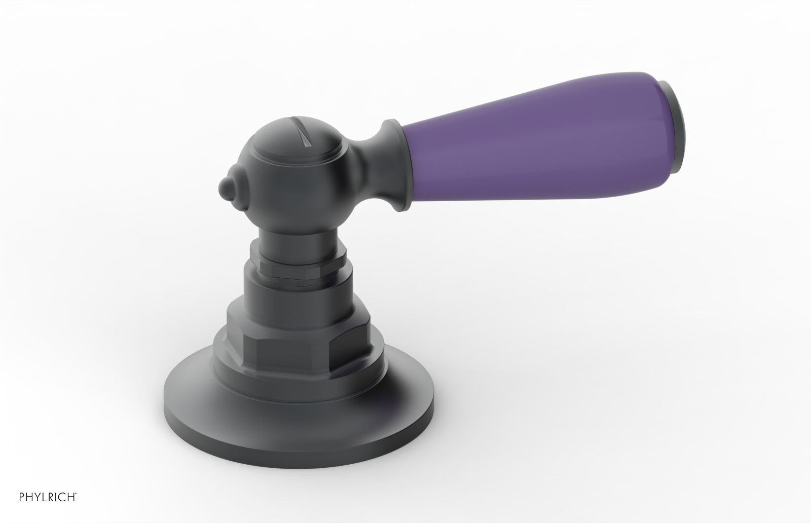 JAMESTOWN - Volume Control/Diverter Trim - Lever Handle with "Purple" Accents 165-36