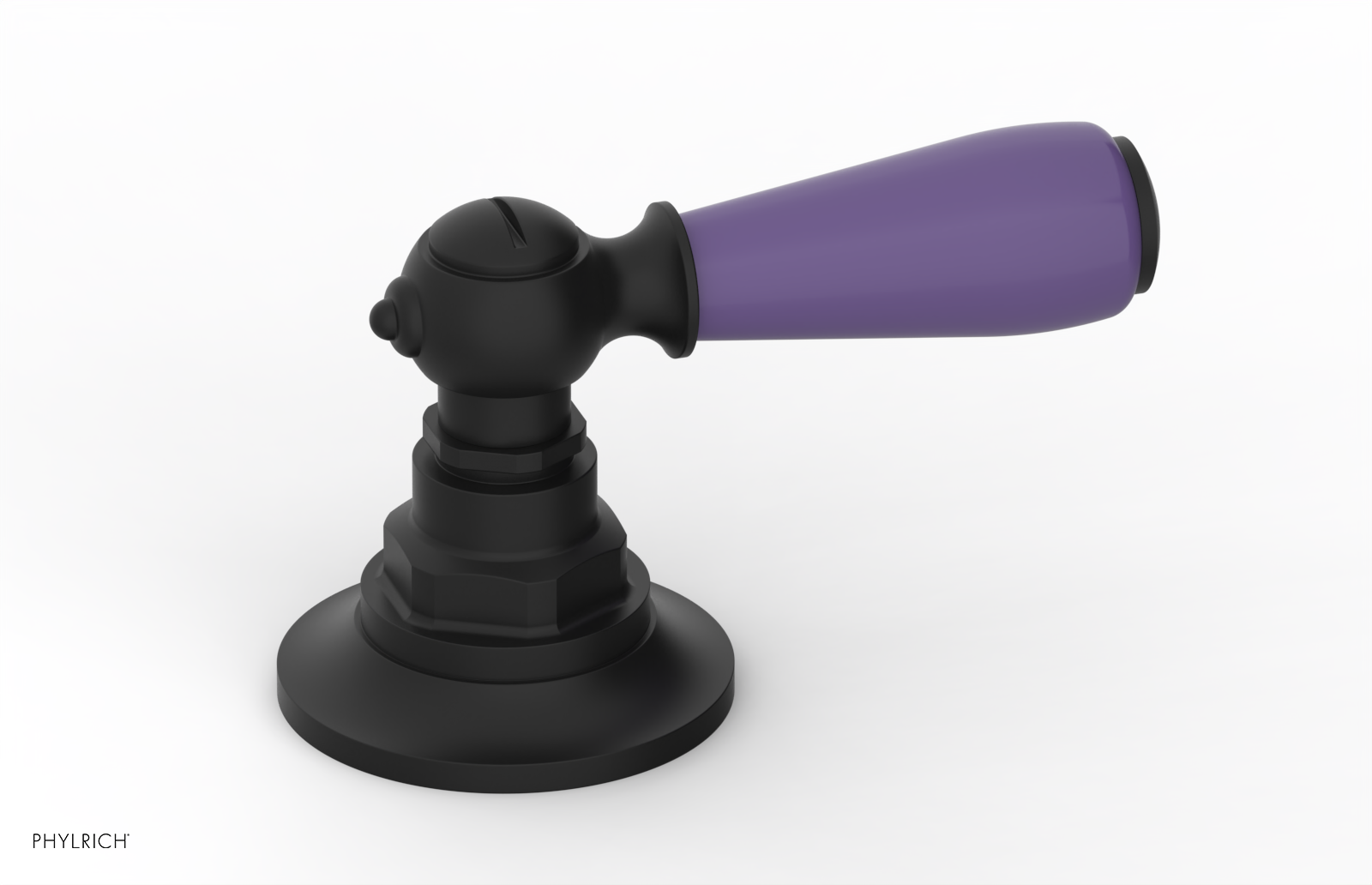 JAMESTOWN - Volume Control/Diverter Trim - Lever Handle with "Purple" Accents 165-36