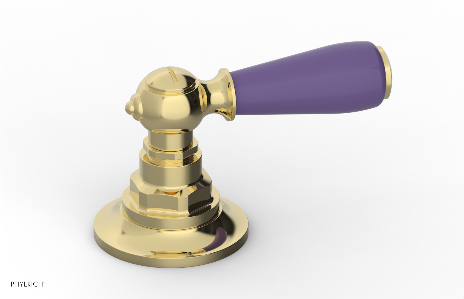 JAMESTOWN - Volume Control/Diverter Trim - Lever Handle with "Purple" Accents 165-36