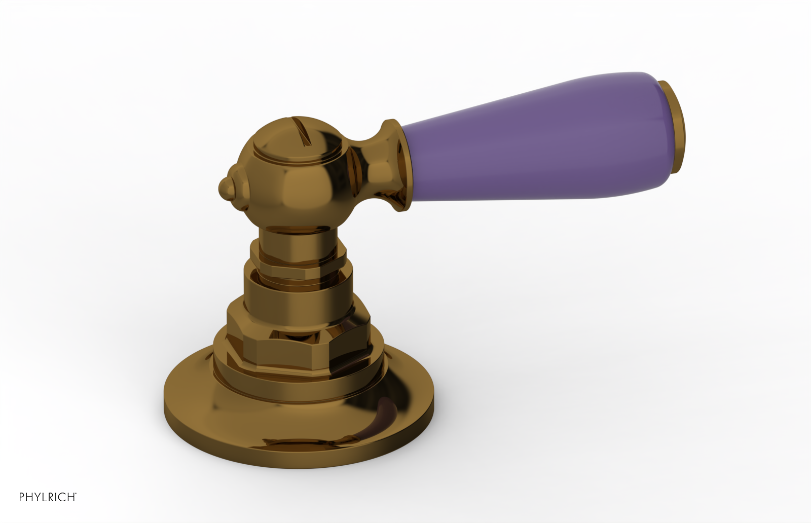 JAMESTOWN - Volume Control/Diverter Trim - Lever Handle with "Purple" Accents 165-36