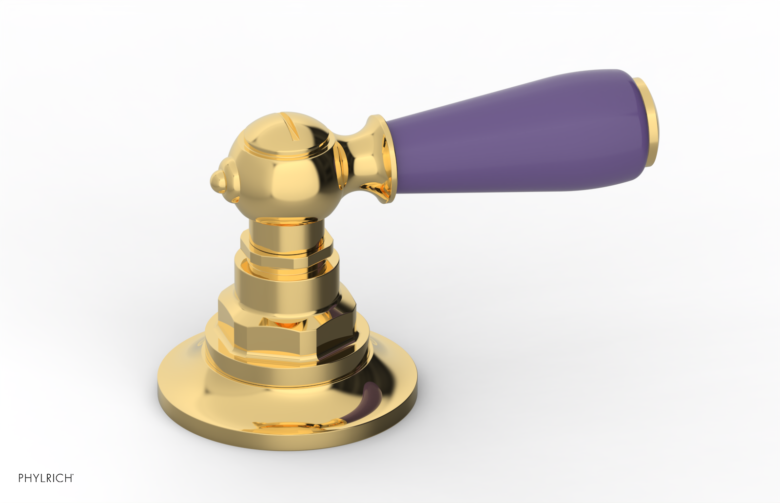 JAMESTOWN - Volume Control/Diverter Trim - Lever Handle with "Purple" Accents 165-36