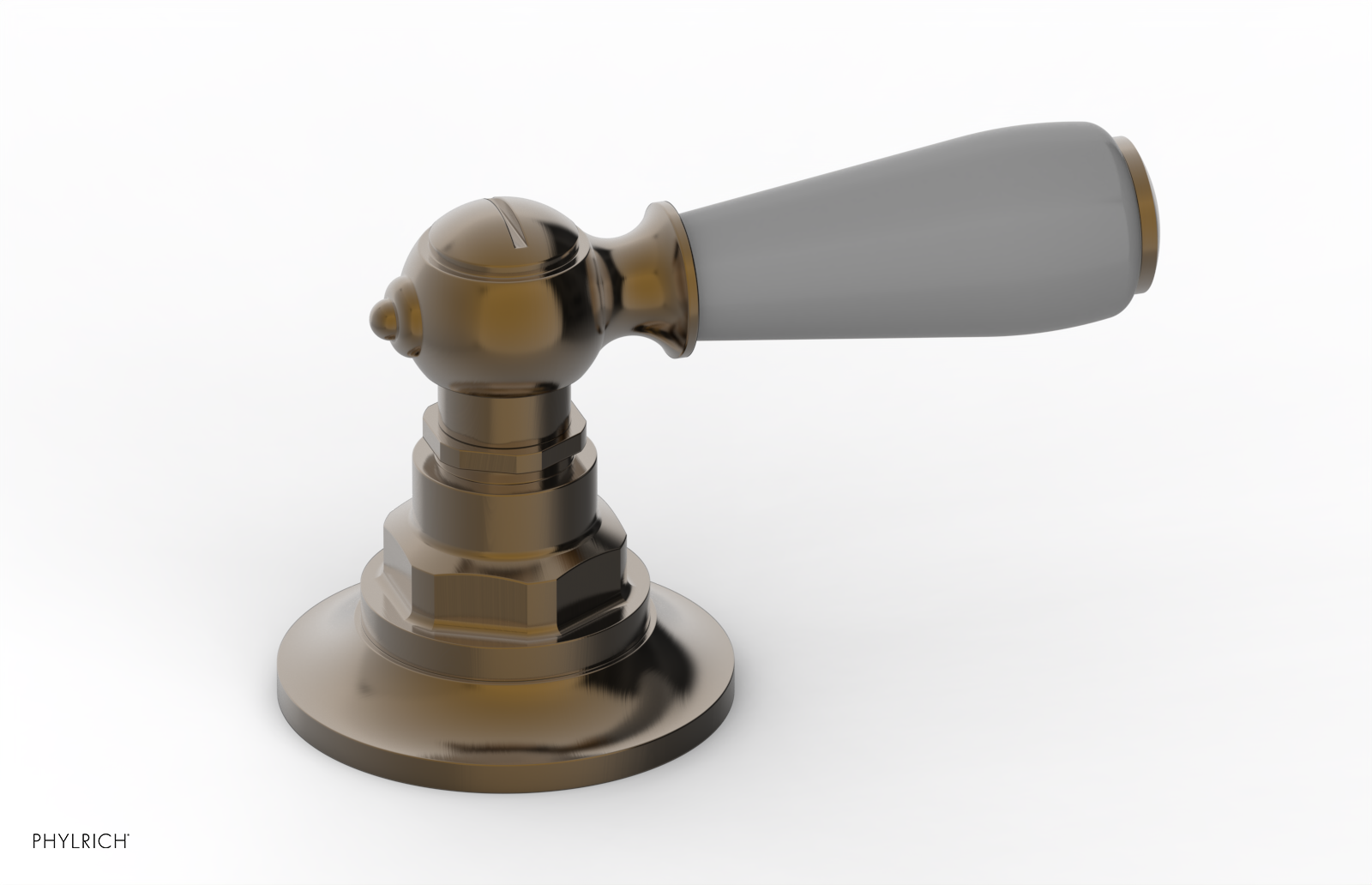 JAMESTOWN - Volume Control/Diverter Trim - Lever Handle with "Grey" Accents 165-36