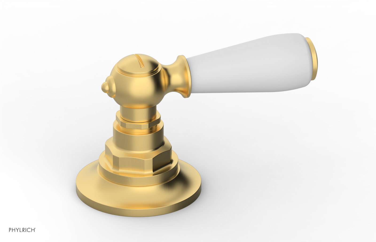 JAMESTOWN - Volume Control/Diverter Trim - Lever Handle with "White" Accents 165-36