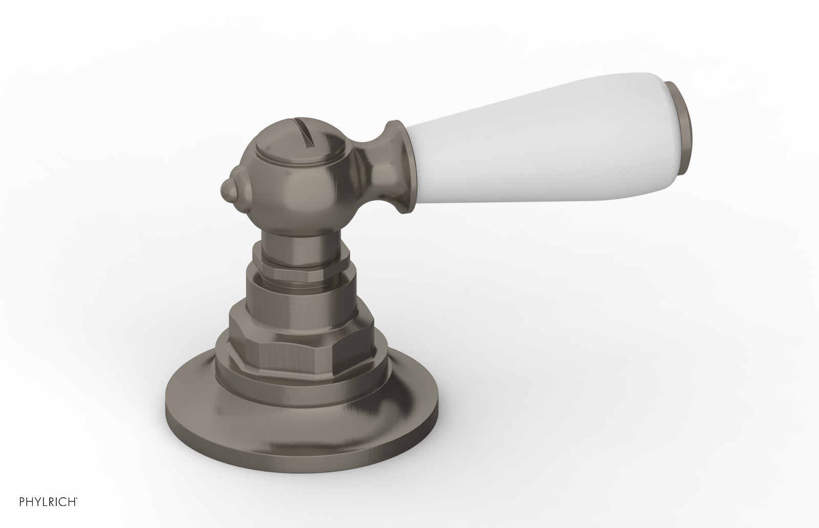 JAMESTOWN - Volume Control/Diverter Trim - Lever Handle with "White" Accents 165-36