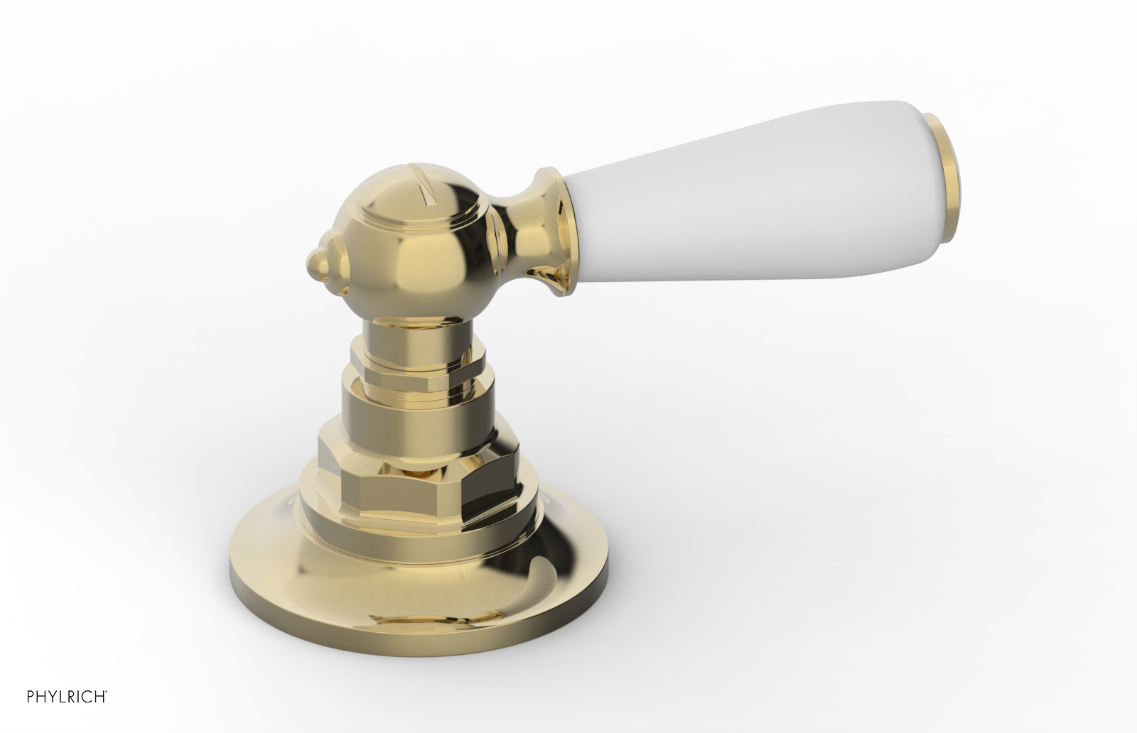 JAMESTOWN - Volume Control/Diverter Trim - Lever Handle with "White" Accents 165-36