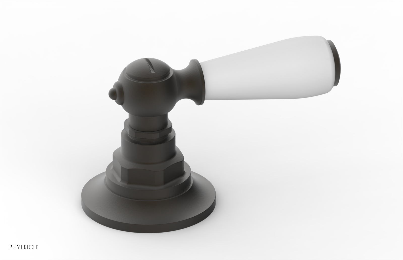 JAMESTOWN - Volume Control/Diverter Trim - Lever Handle with "White" Accents 165-36