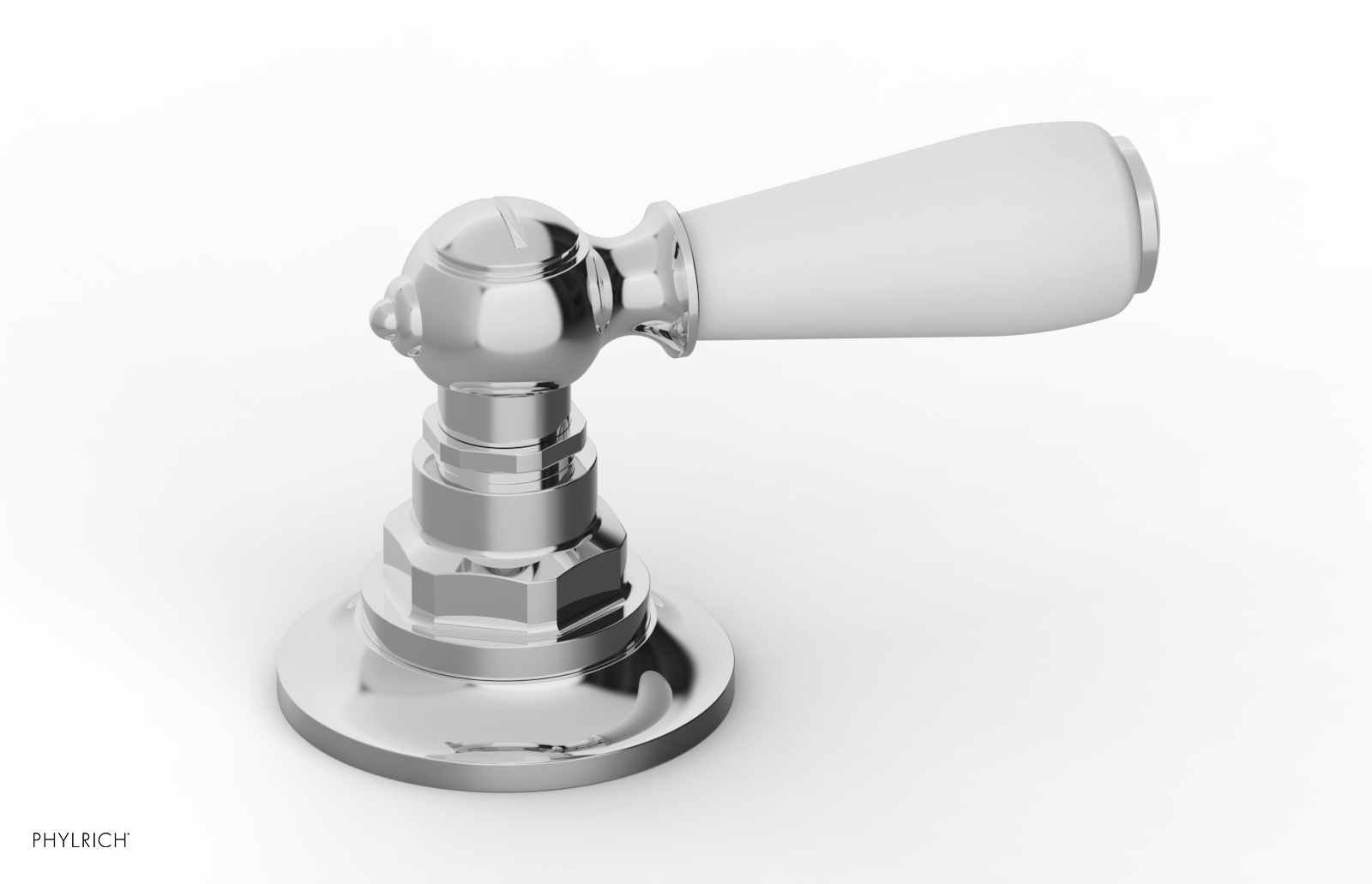 JAMESTOWN - Volume Control/Diverter Trim - Lever Handle with "White" Accents 165-36