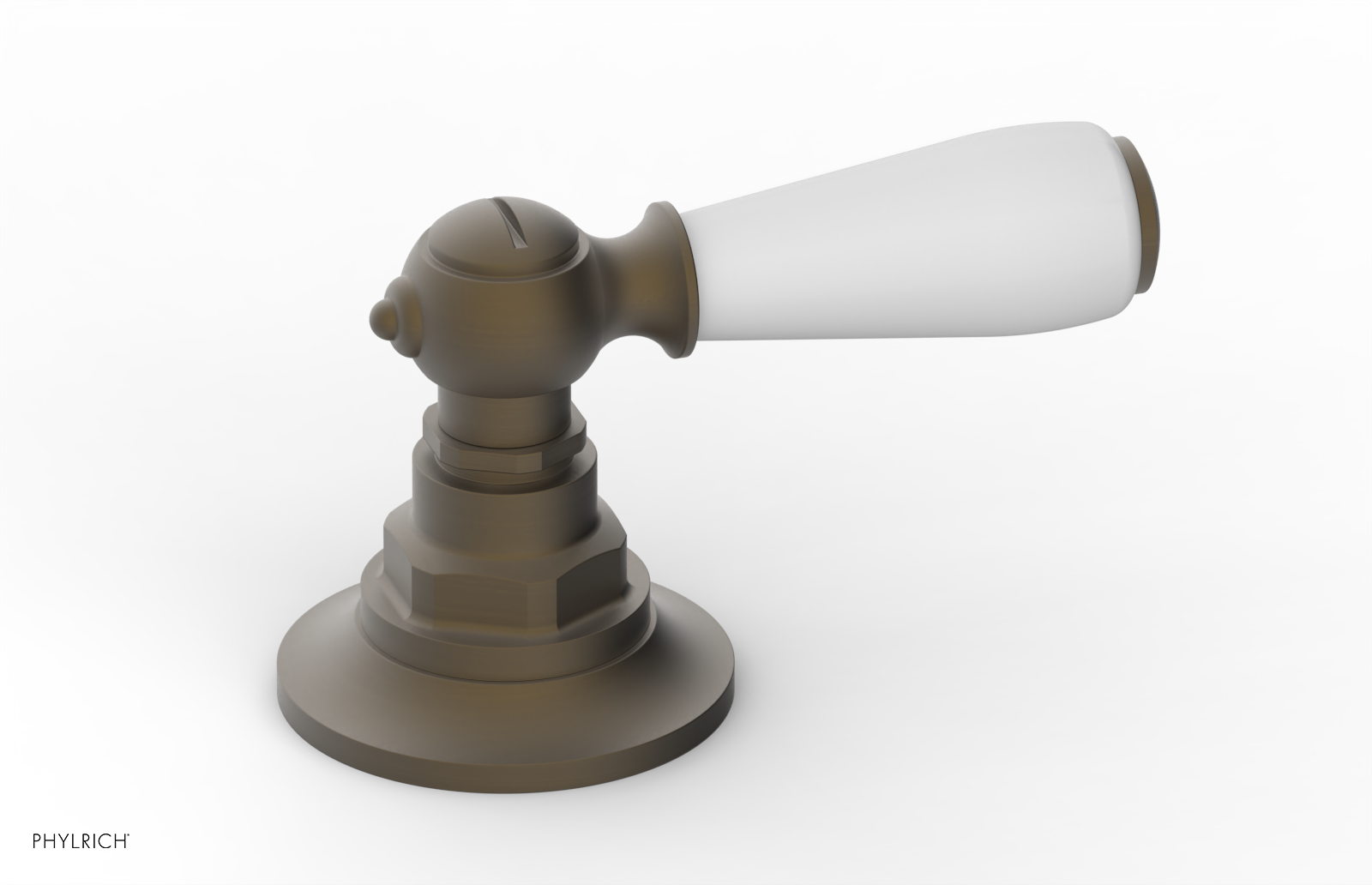 JAMESTOWN - Volume Control/Diverter Trim - Lever Handle with "White" Accents 165-36