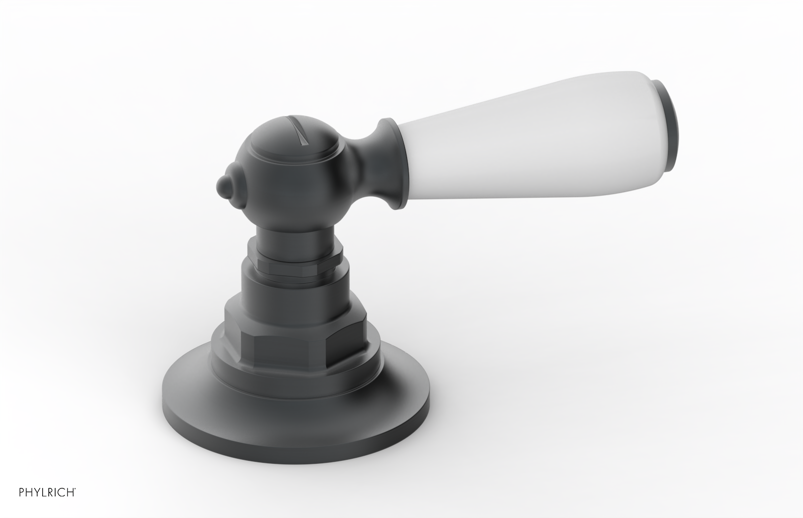 JAMESTOWN - Volume Control/Diverter Trim - Lever Handle with "White" Accents 165-36