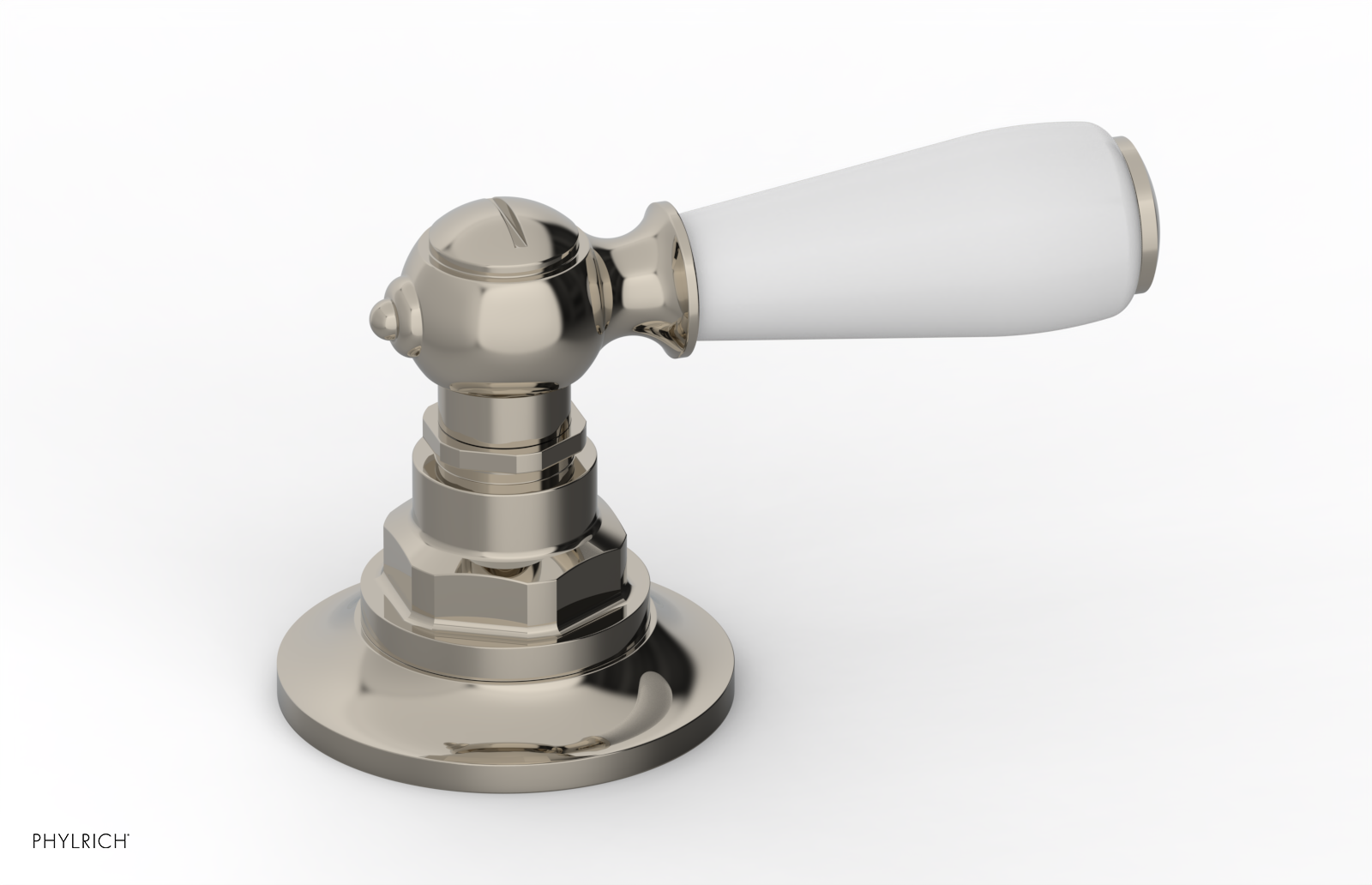 JAMESTOWN - Volume Control/Diverter Trim - Lever Handle with "White" Accents 165-36