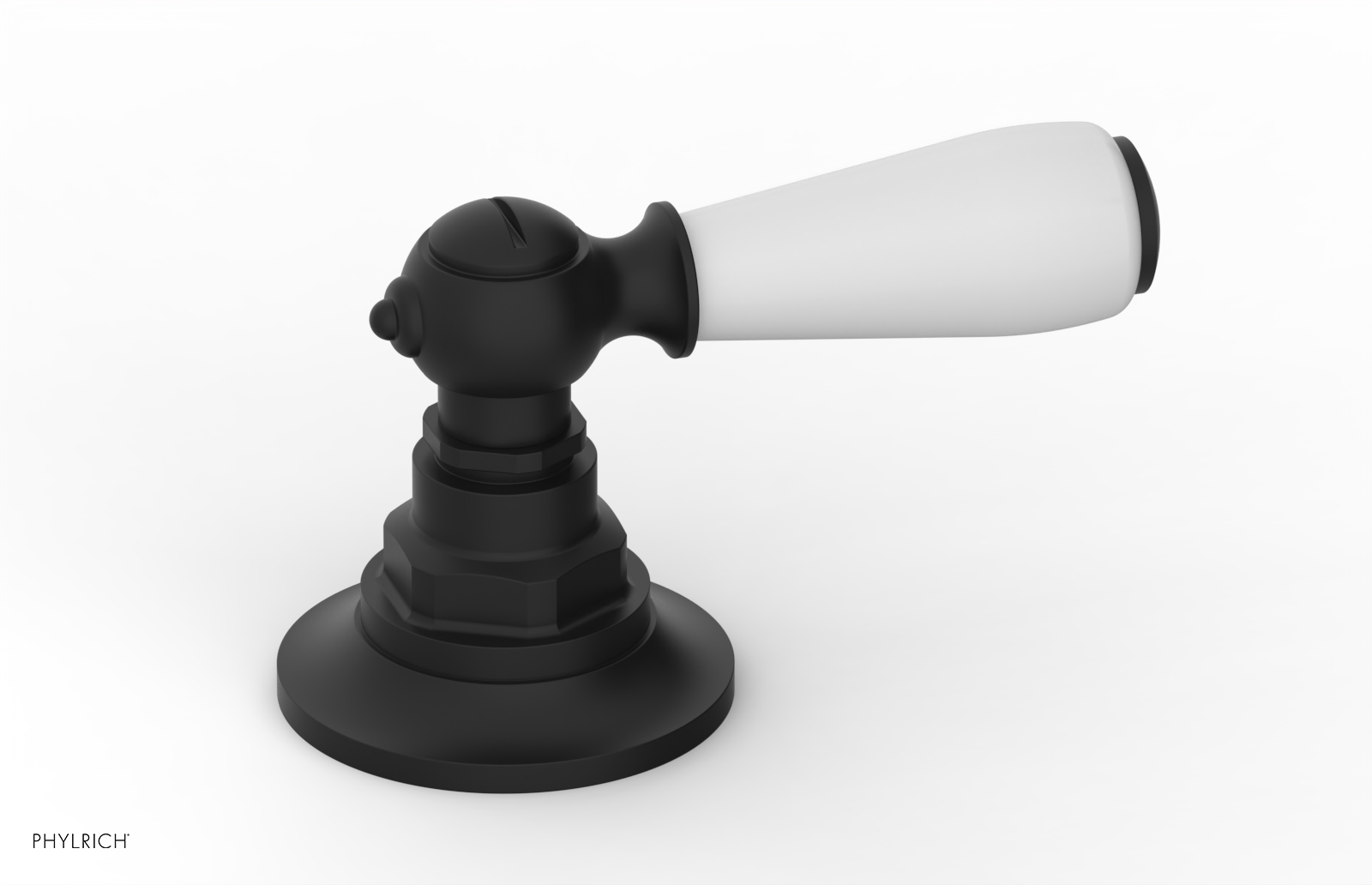 JAMESTOWN - Volume Control/Diverter Trim - Lever Handle with "White" Accents 165-36