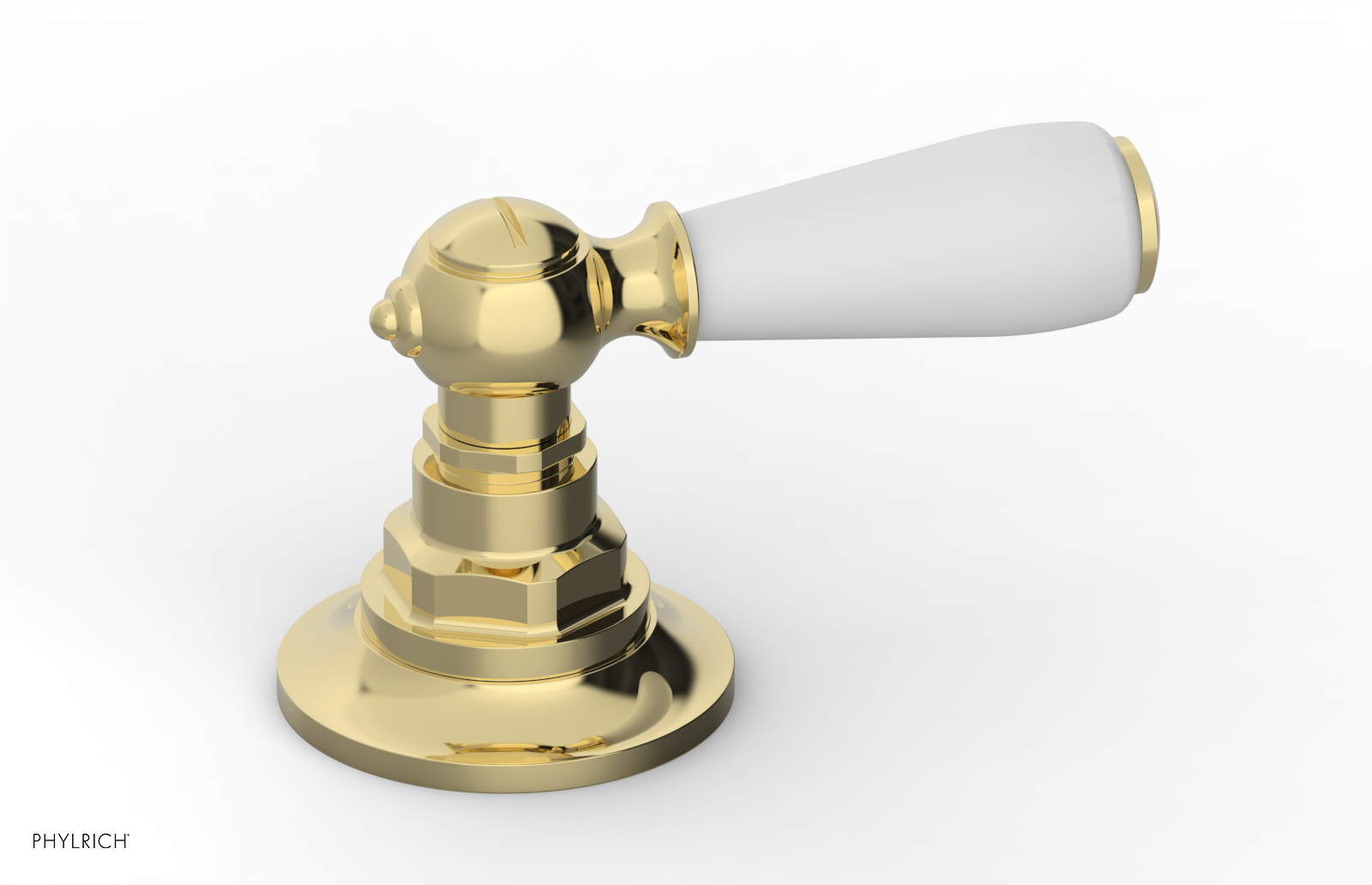 JAMESTOWN - Volume Control/Diverter Trim - Lever Handle with "White" Accents 165-36