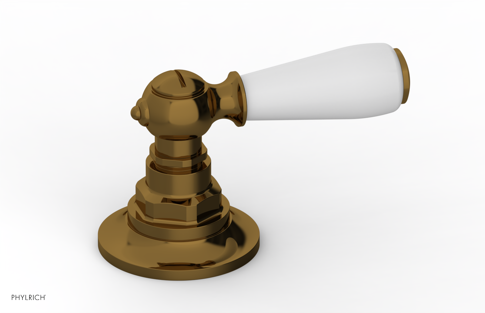 JAMESTOWN - Volume Control/Diverter Trim - Lever Handle with "White" Accents 165-36