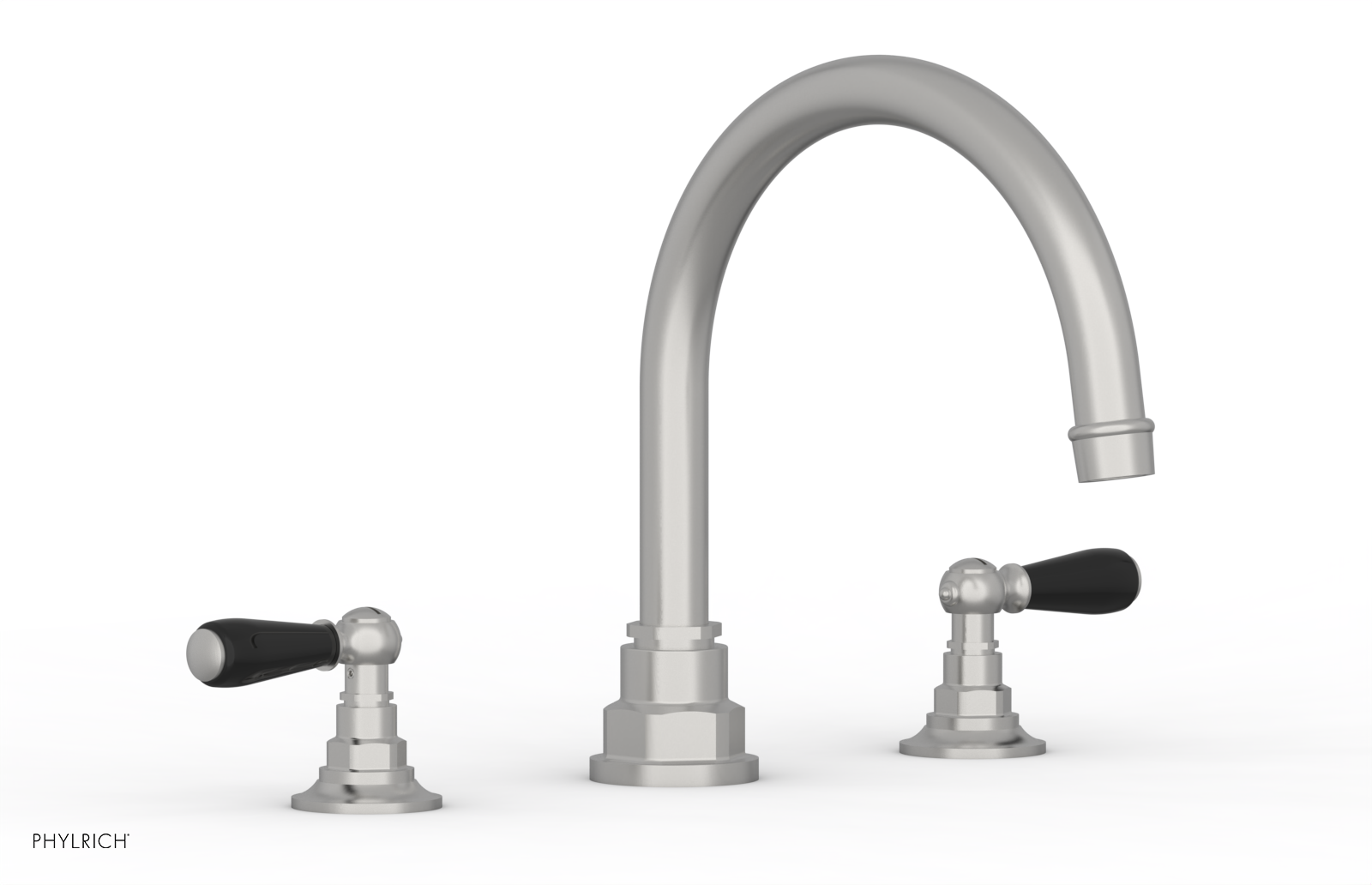 JAMESTOWN - Deck Tub Set - Lever Handles with "Black" Accents 165-41