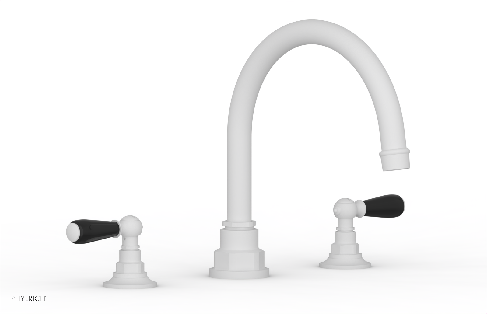 JAMESTOWN - Deck Tub Set - Lever Handles with "Black" Accents 165-41