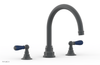 JAMESTOWN - Deck Tub Set - Lever Handles with "Navy Blue" Accents 165-41