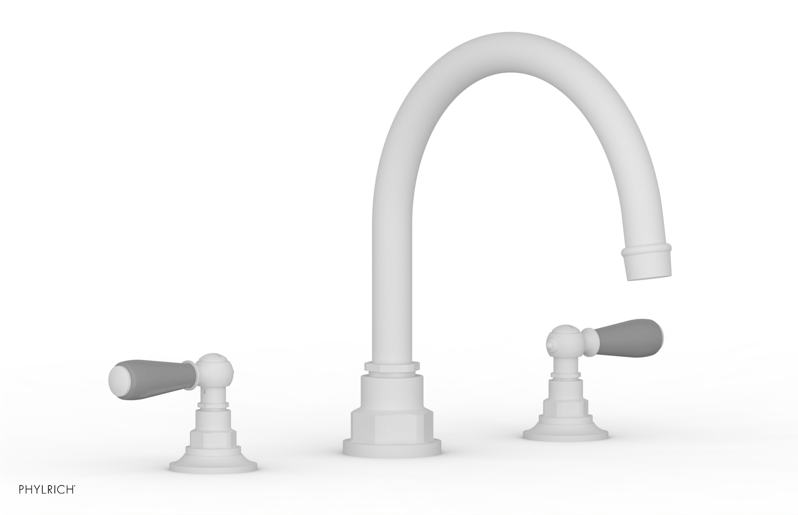 JAMESTOWN - Deck Tub Set - Lever Handles with "Grey" Accents 165-41