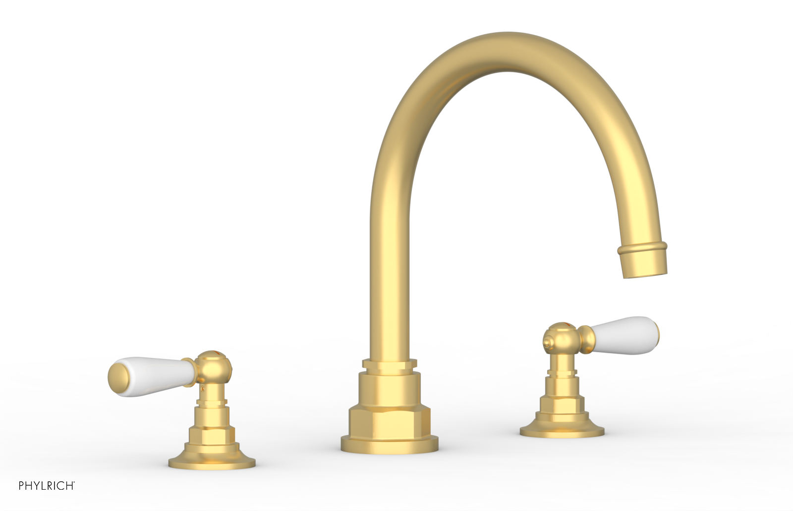 JAMESTOWN - Deck Tub Set - Lever Handles with "White" Accents 165-41