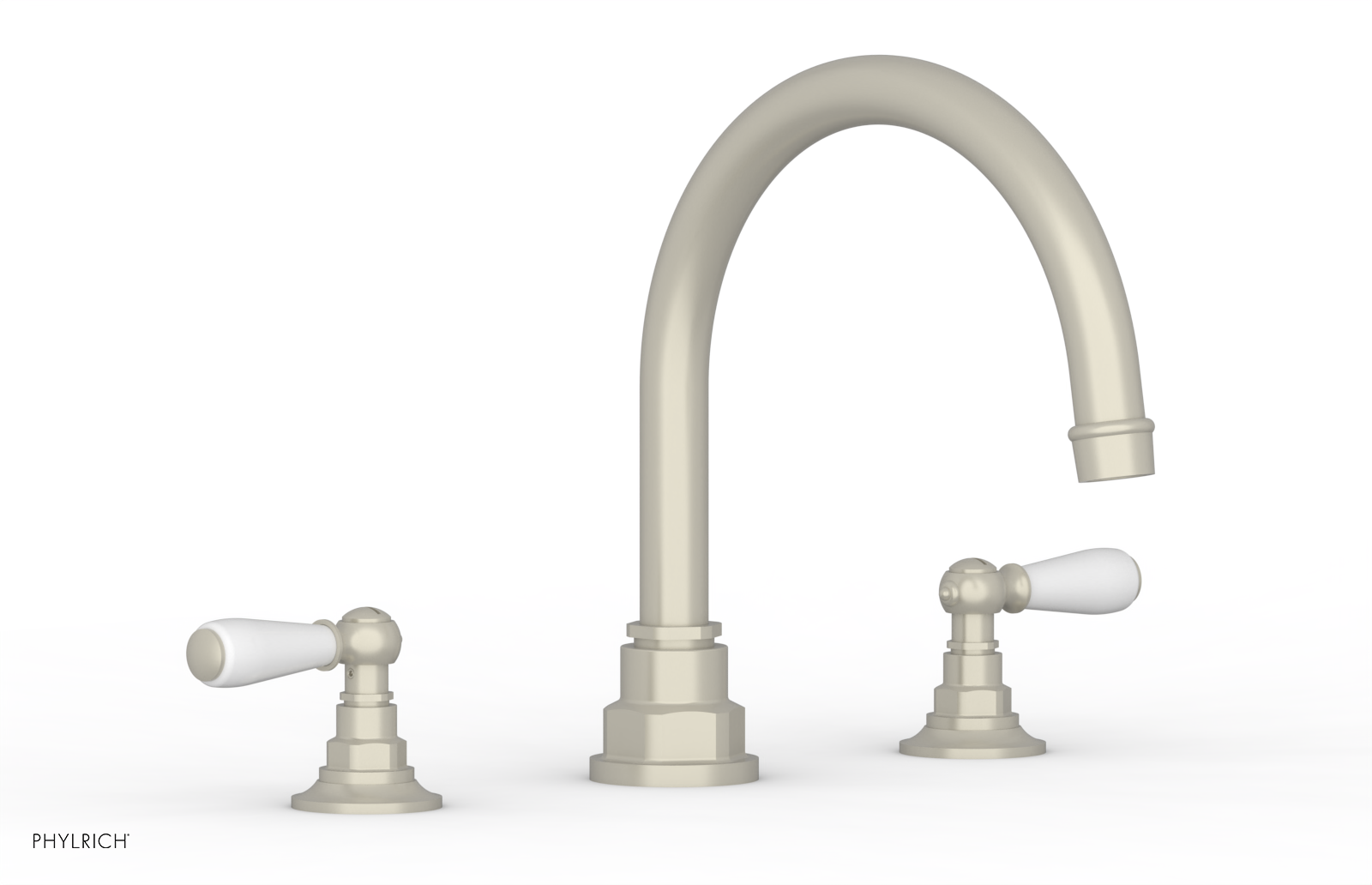 JAMESTOWN - Deck Tub Set - Lever Handles with "White" Accents 165-41