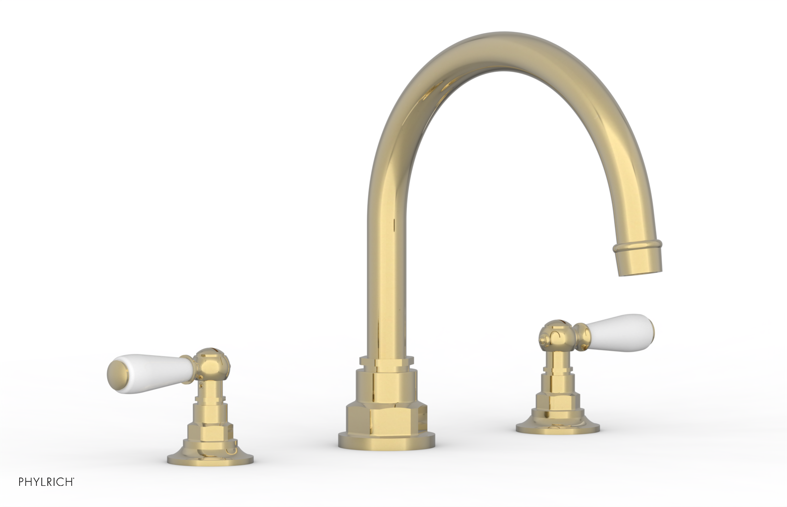 JAMESTOWN - Deck Tub Set - Lever Handles with "White" Accents 165-41