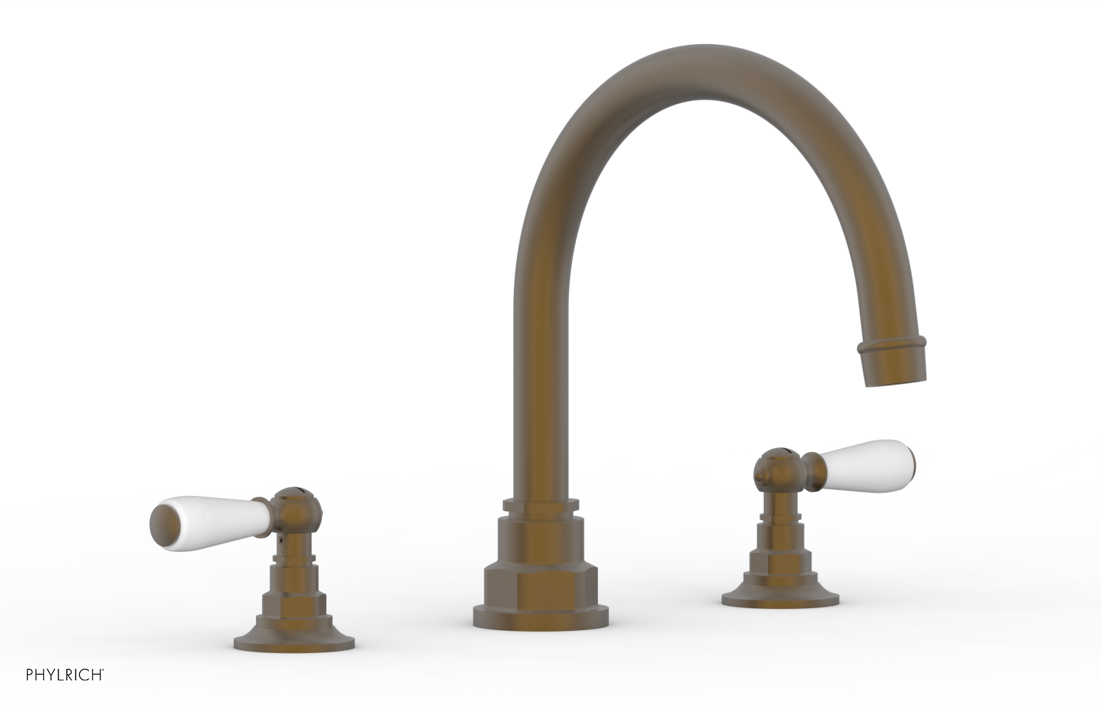 JAMESTOWN - Deck Tub Set - Lever Handles with "White" Accents 165-41