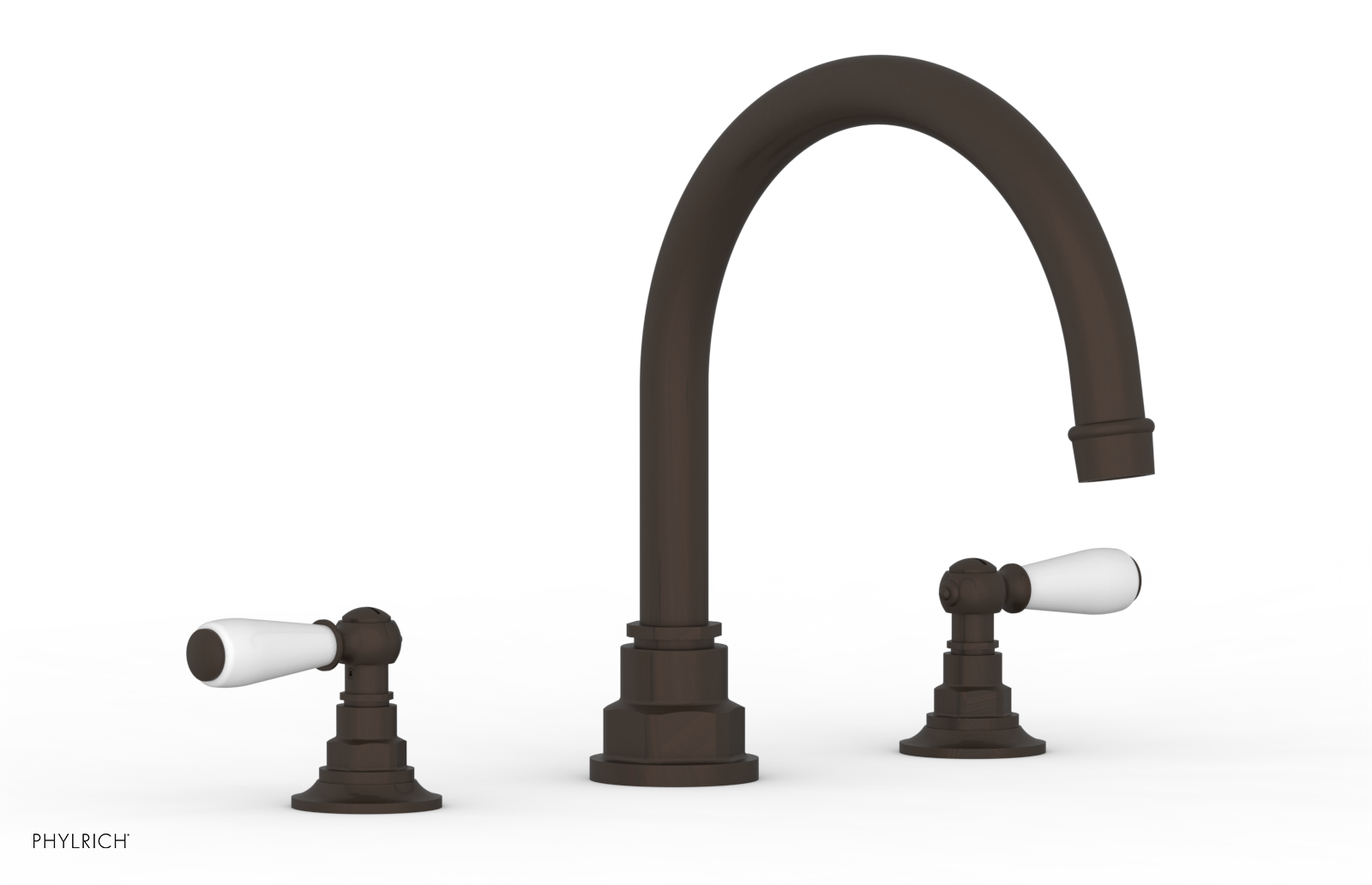 JAMESTOWN - Deck Tub Set - Lever Handles with "White" Accents 165-41