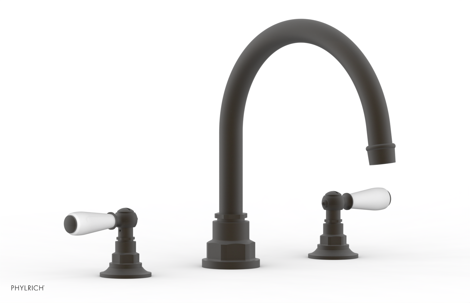 JAMESTOWN - Deck Tub Set - Lever Handles with "White" Accents 165-41