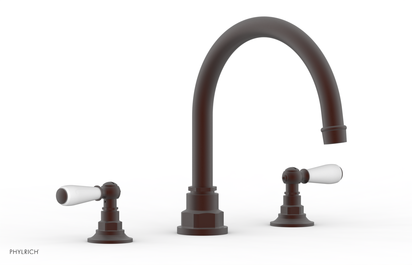 JAMESTOWN - Deck Tub Set - Lever Handles with "White" Accents 165-41