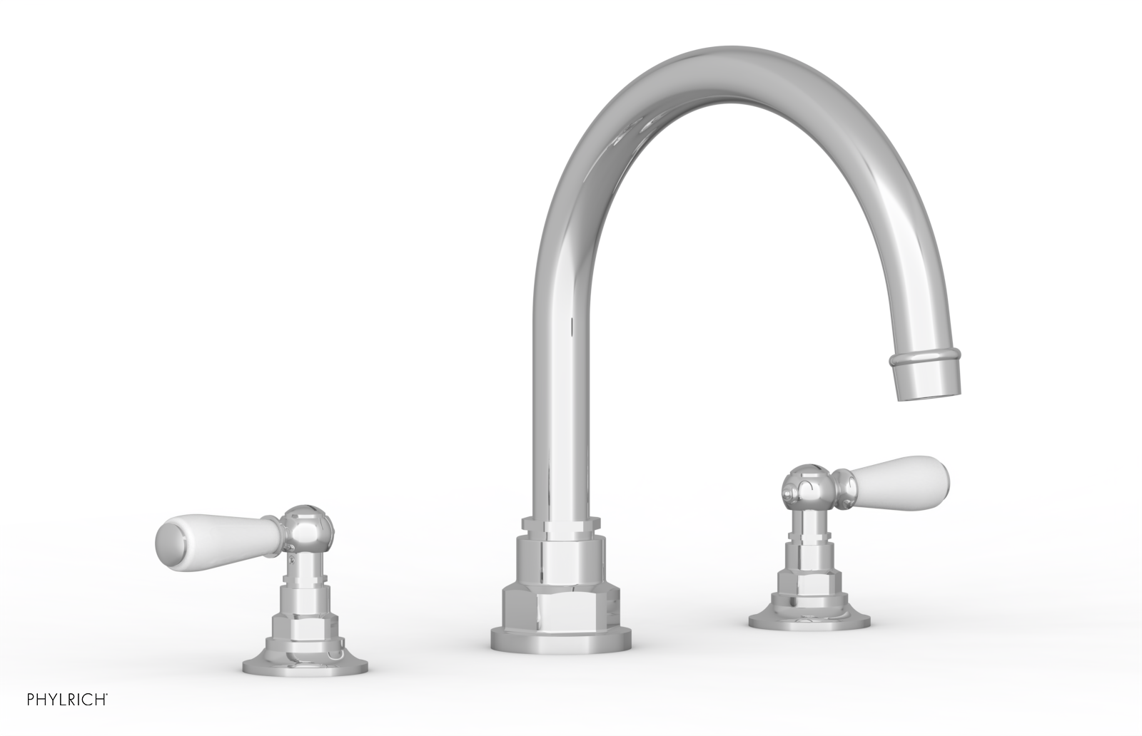 JAMESTOWN - Deck Tub Set - Lever Handles with "White" Accents 165-41