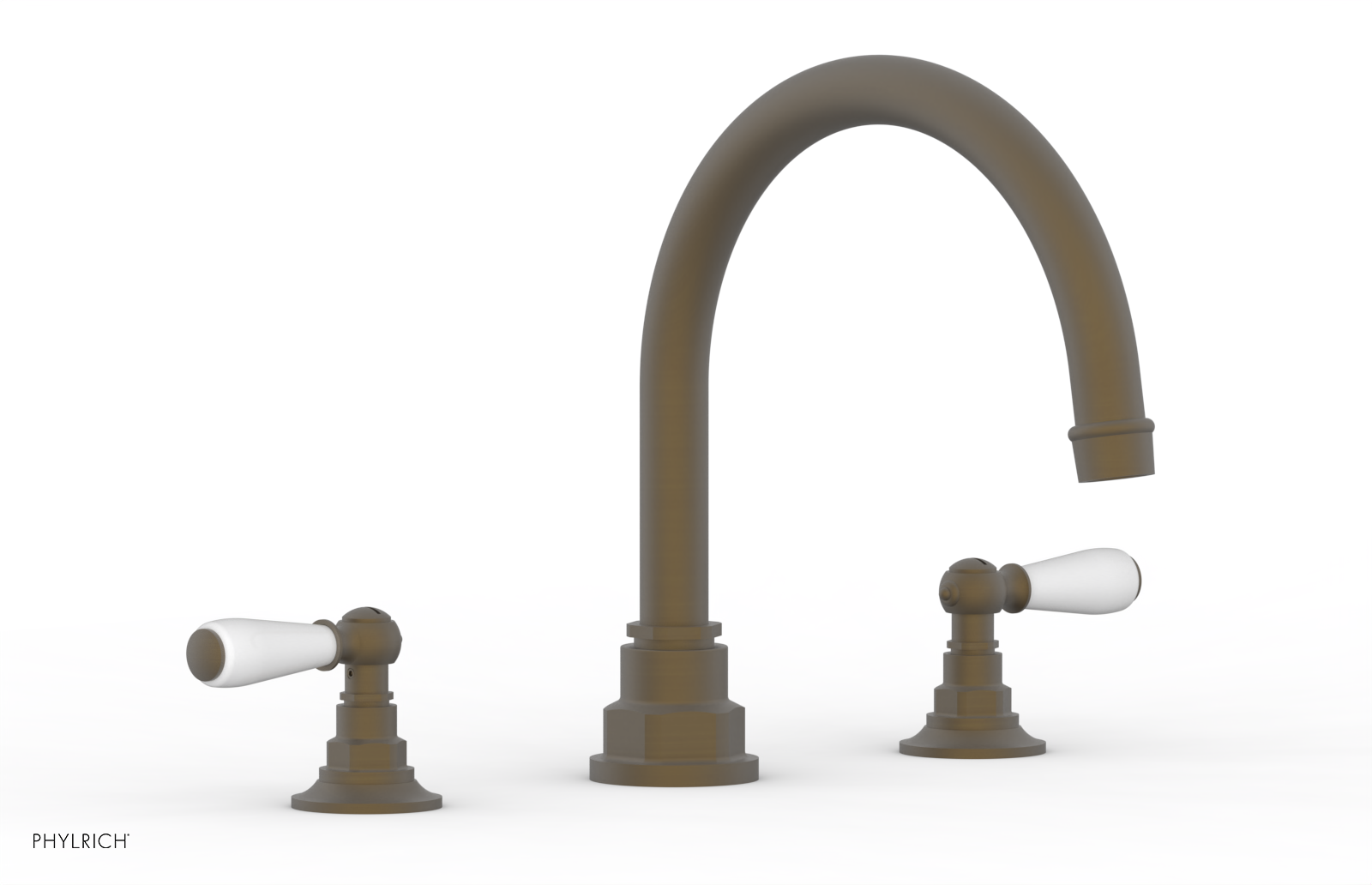 JAMESTOWN - Deck Tub Set - Lever Handles with "White" Accents 165-41