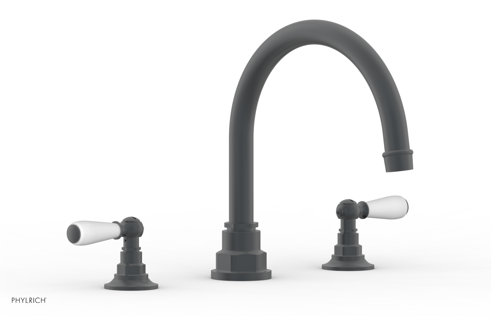 JAMESTOWN - Deck Tub Set - Lever Handles with "White" Accents 165-41