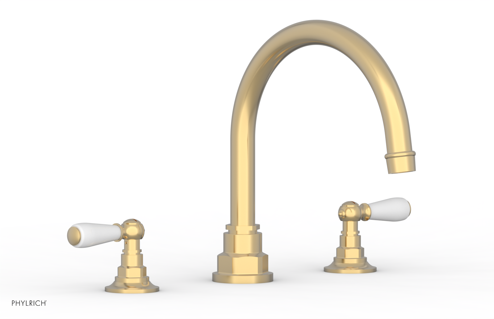 JAMESTOWN - Deck Tub Set - Lever Handles with "White" Accents 165-41