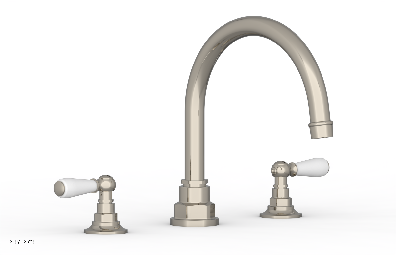 JAMESTOWN - Deck Tub Set - Lever Handles with "White" Accents 165-41