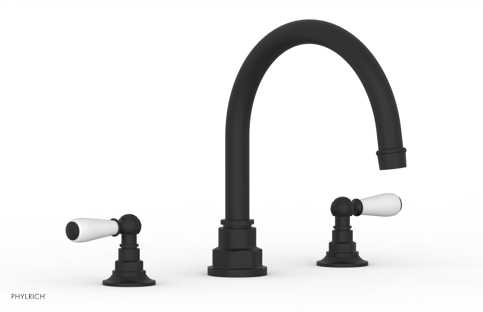 JAMESTOWN - Deck Tub Set - Lever Handles with "White" Accents 165-41