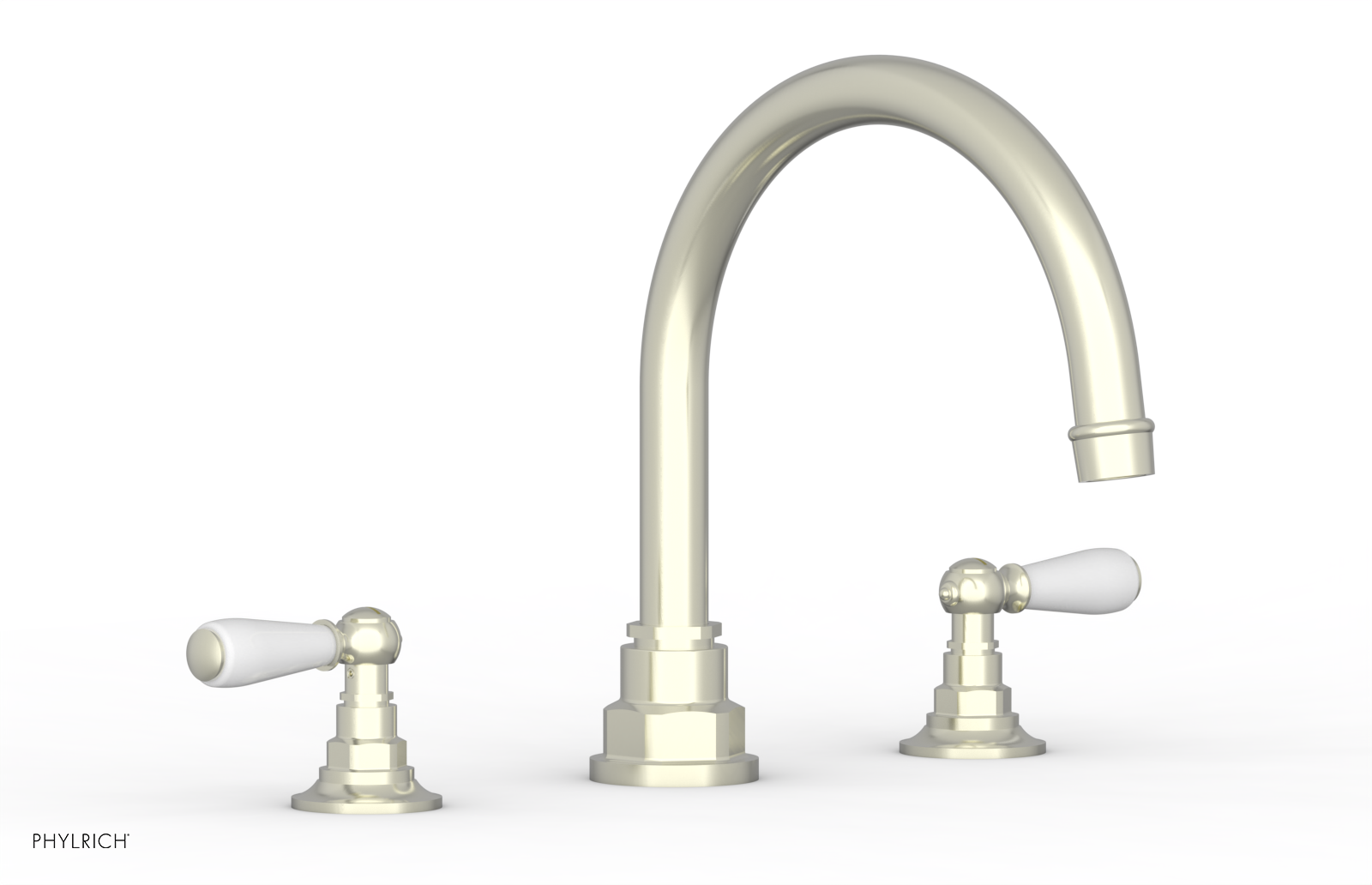 JAMESTOWN - Deck Tub Set - Lever Handles with "White" Accents 165-41