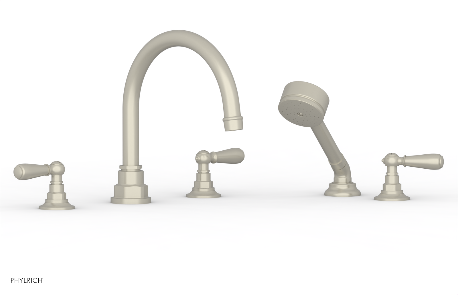 JAMESTOWN - Deck Tub Set with Hand Shower - Lever Handles 165-49