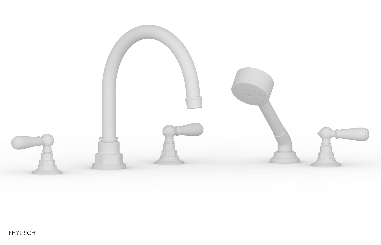 JAMESTOWN - Deck Tub Set with Hand Shower - Lever Handles 165-49