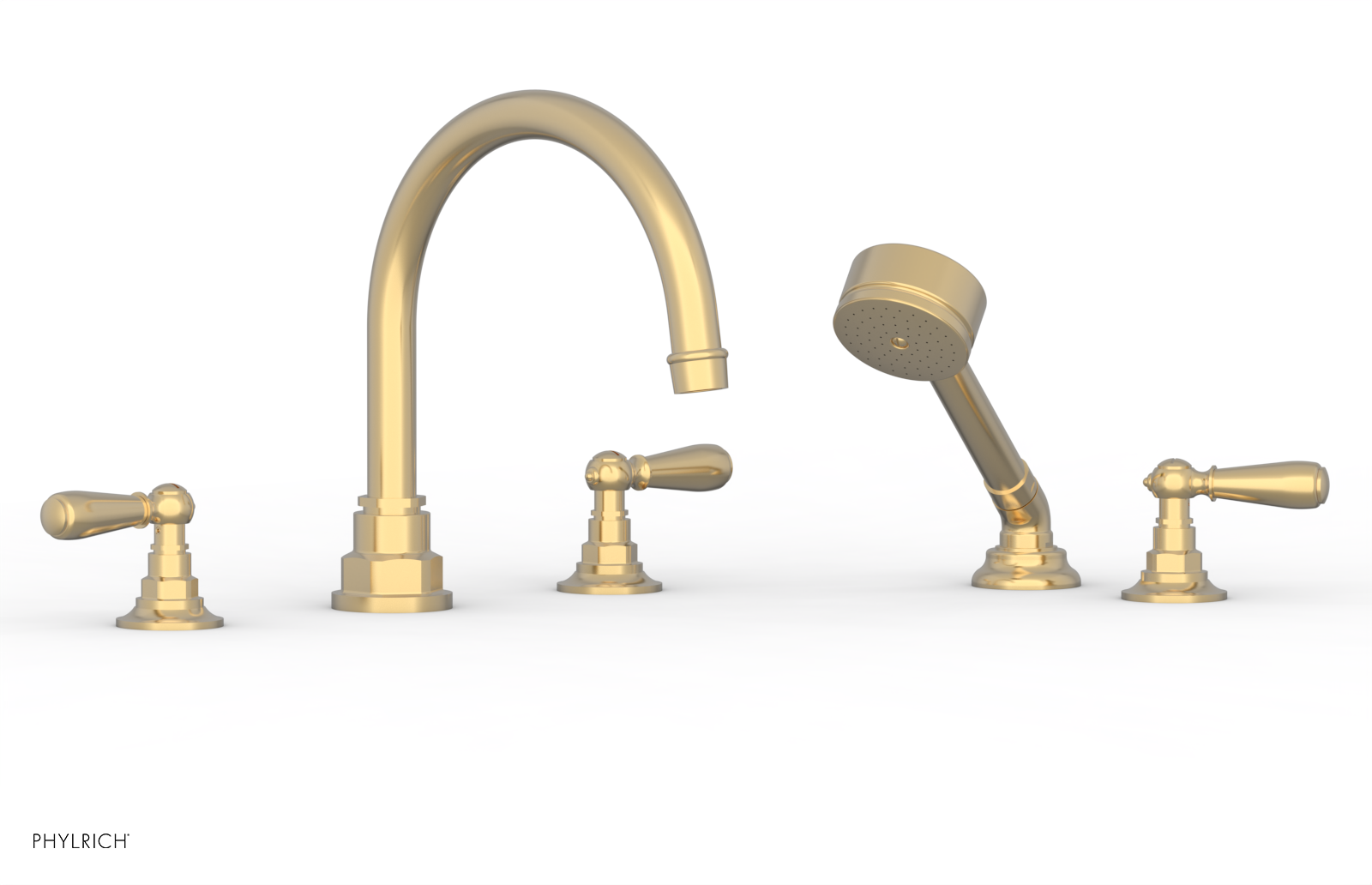 JAMESTOWN - Deck Tub Set with Hand Shower - Lever Handles 165-49