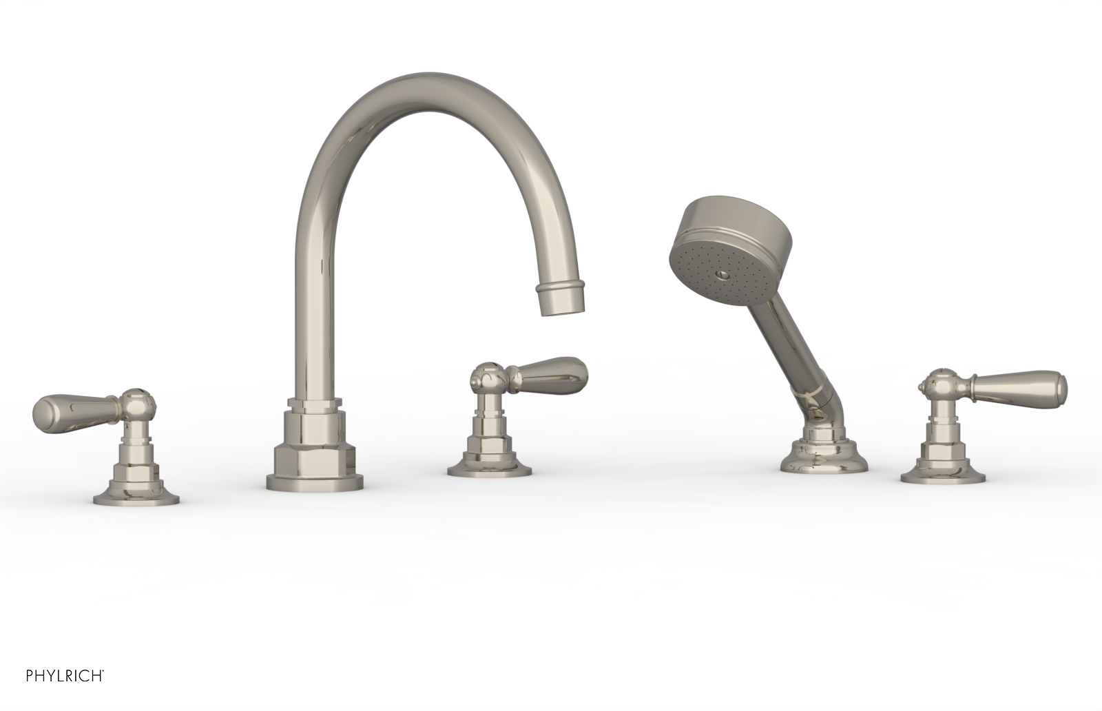 JAMESTOWN - Deck Tub Set with Hand Shower - Lever Handles 165-49