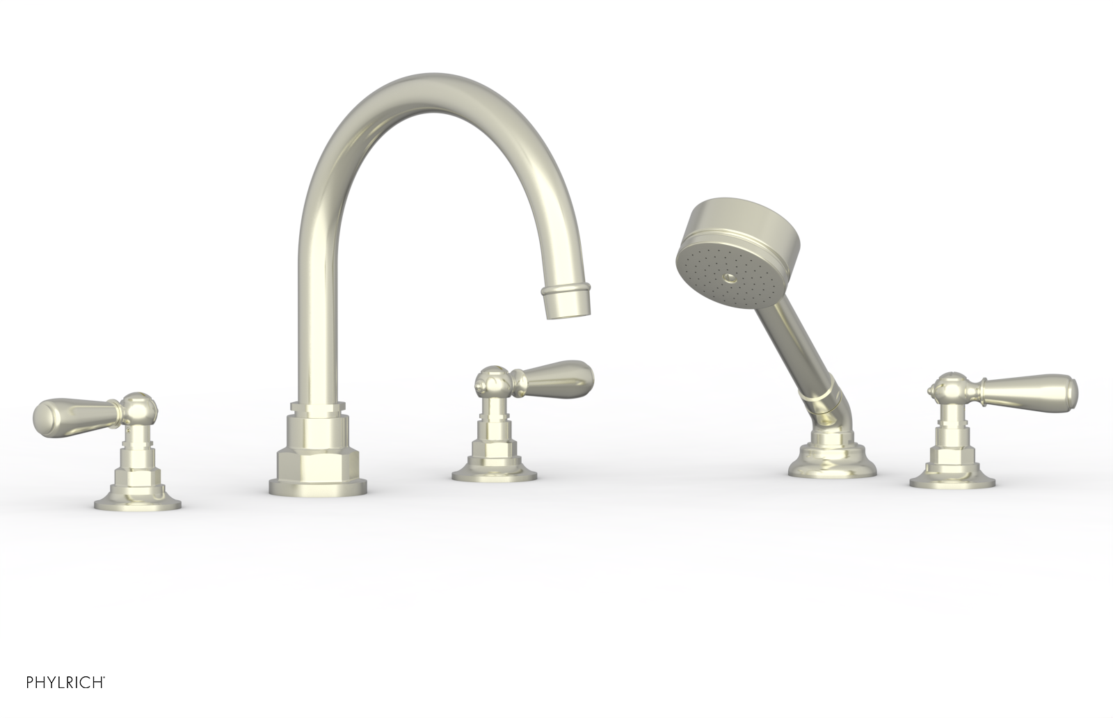 JAMESTOWN - Deck Tub Set with Hand Shower - Lever Handles 165-49