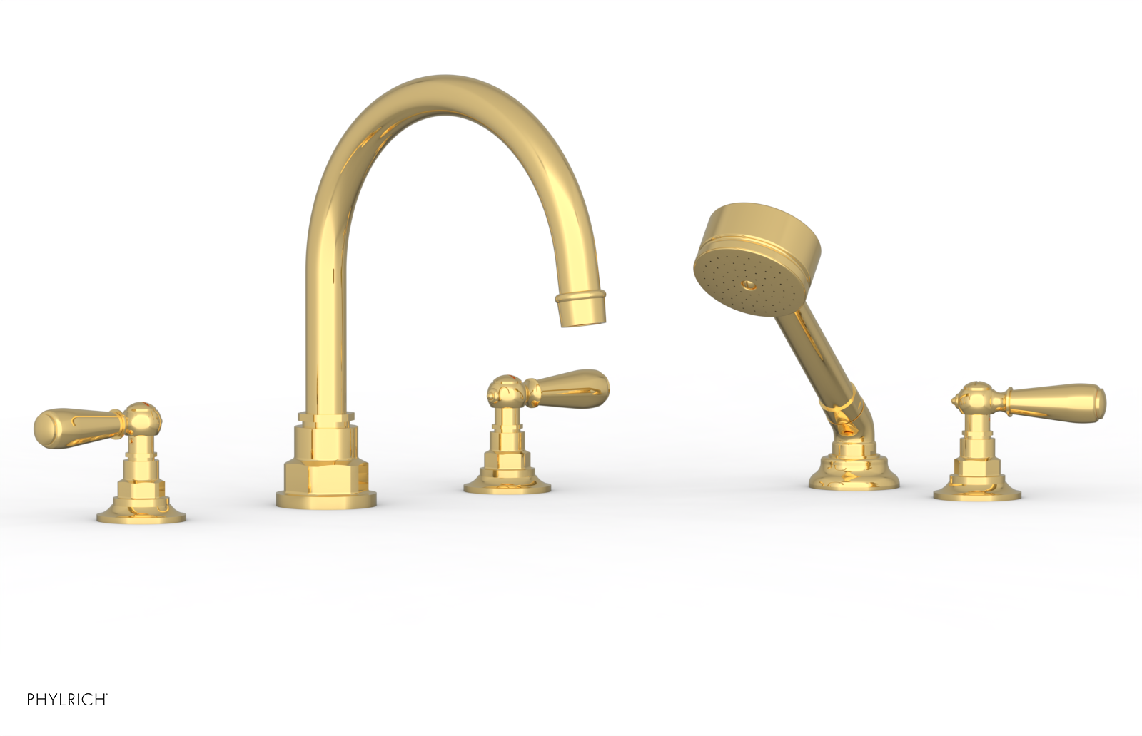 JAMESTOWN - Deck Tub Set with Hand Shower - Lever Handles 165-49