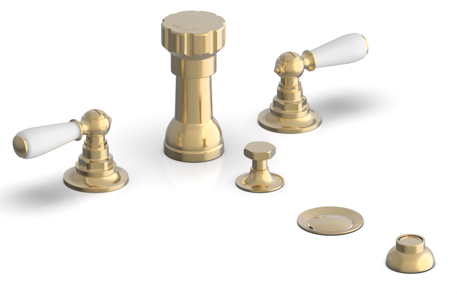 JAMESTOWN - Four Hole Bidet Set - Lever Handles 165-61