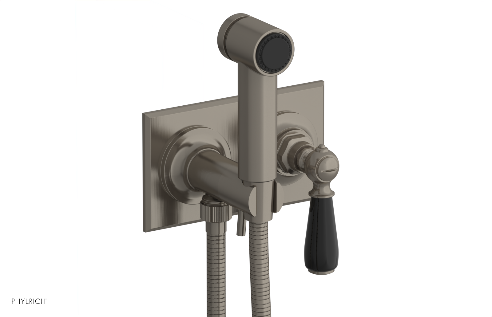 JAMESTOWN - Wall Mounted Bidet - Lever Handle with "Black" Accents 165-65