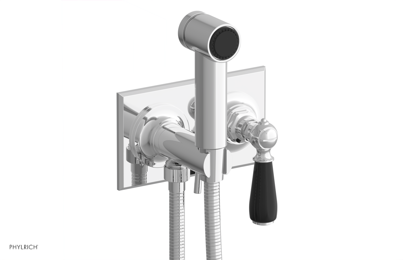 JAMESTOWN - Wall Mounted Bidet - Lever Handle with "Black" Accents 165-65