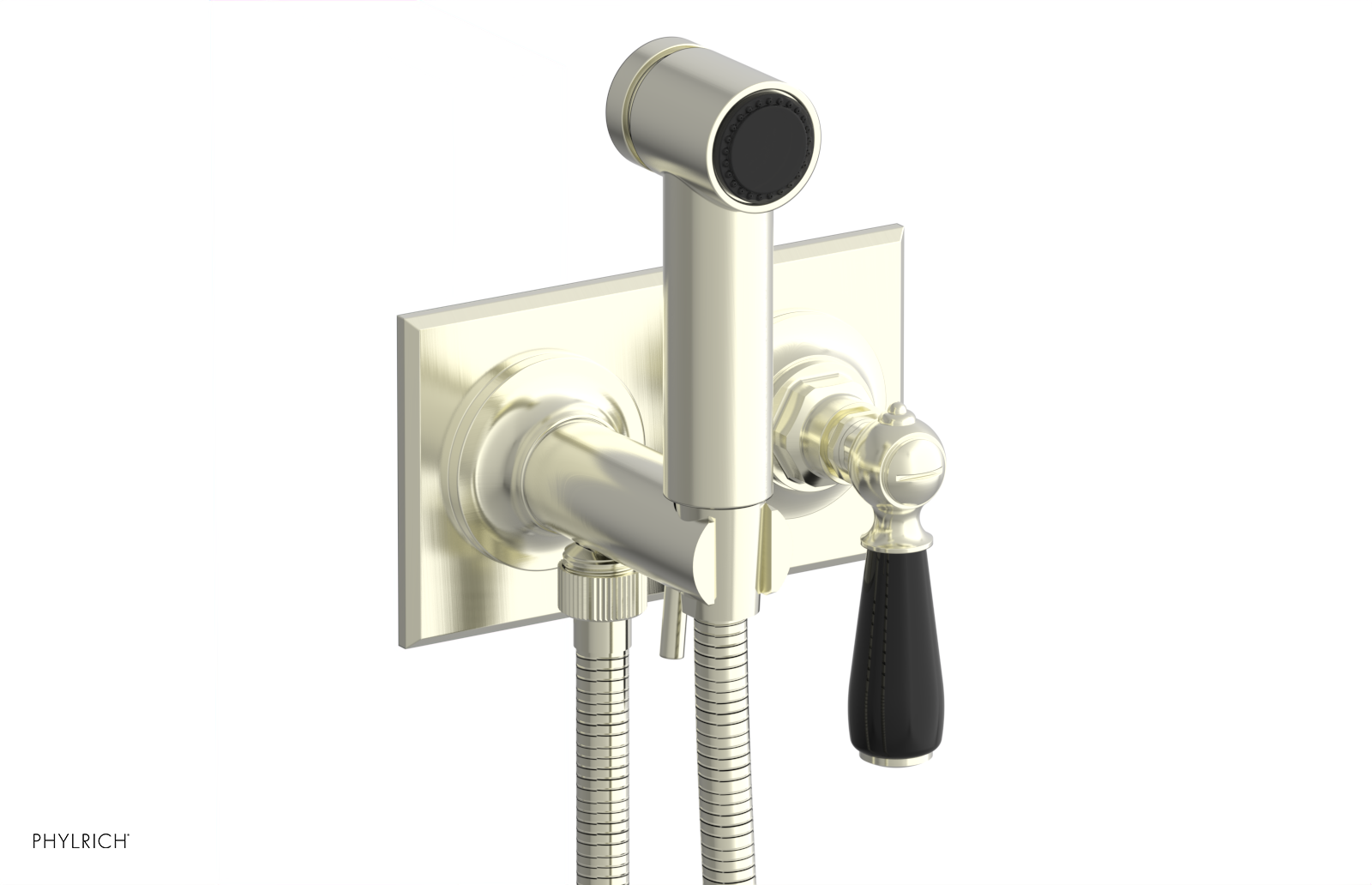 JAMESTOWN - Wall Mounted Bidet - Lever Handle with "Black" Accents 165-65