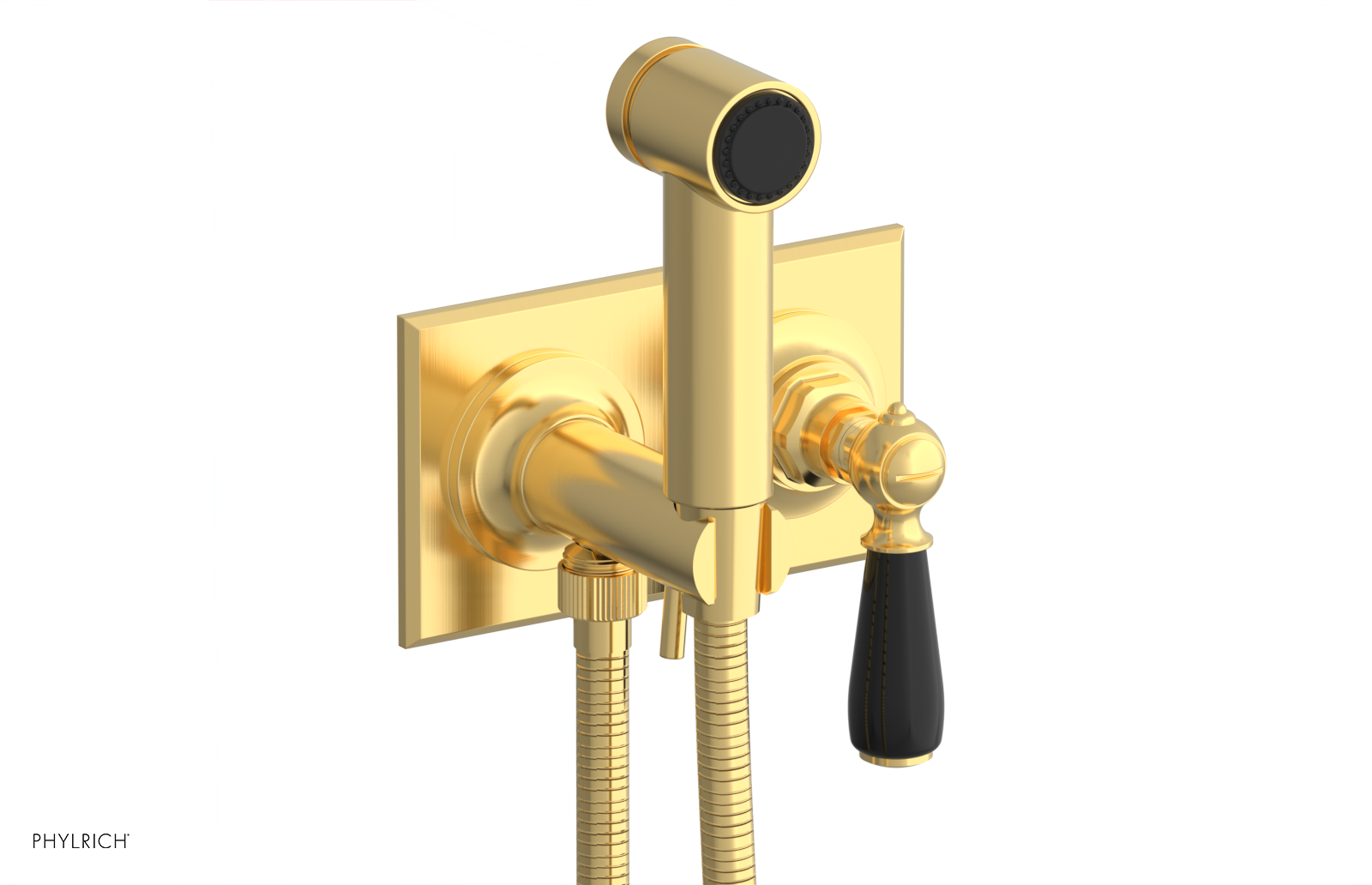 JAMESTOWN - Wall Mounted Bidet - Lever Handle with "Black" Accents 165-65