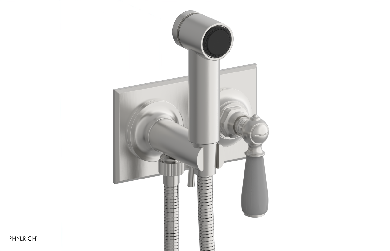 JAMESTOWN - Wall Mounted Bidet - Lever Handle with "Grey" Accents 165-65